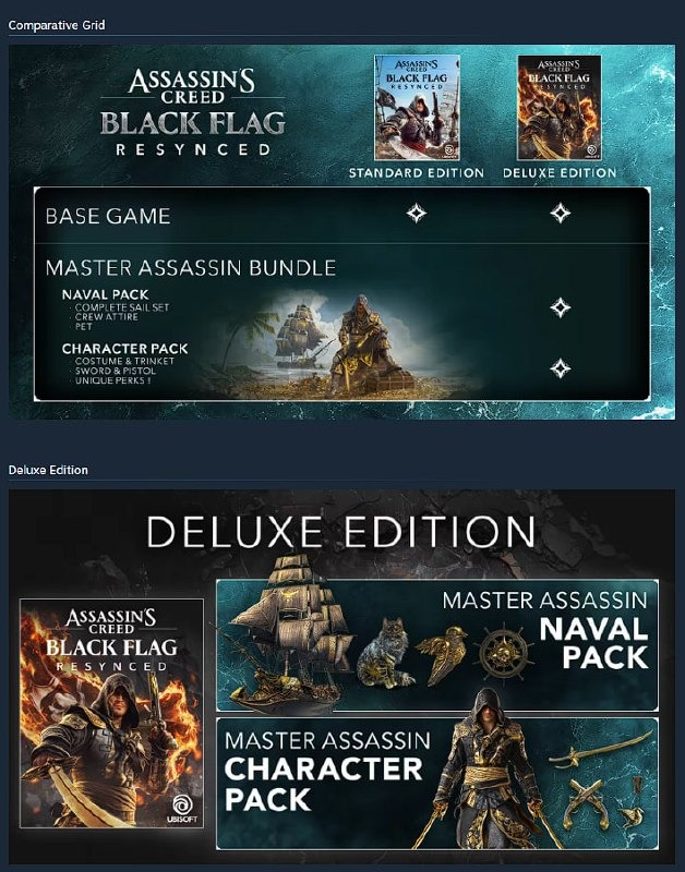 Ubisoft ответила на волну хейта из-за дорогих косметических DLC в Assassin's Creed Black Flag Resynced